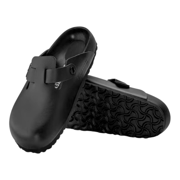 Birkenstock Boston Exquisite Clog Leather Black - Picture 5 of 9